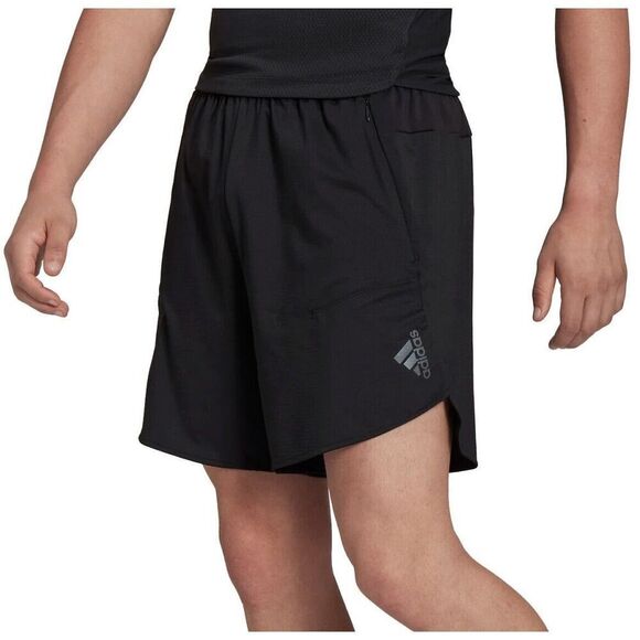 adidas HB6526 Men's Sz Small Black 7" Designed For Training HEAT.RDY HIIT Shorts - Picture 10 of 11